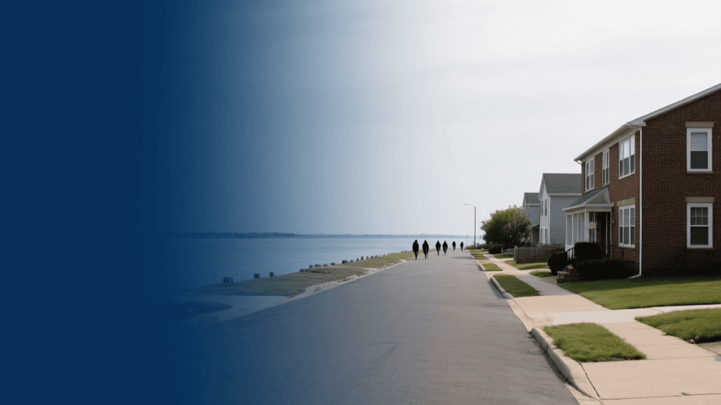 Rockville Centre condo complex with flood prevention measures - affordable insurance solutions